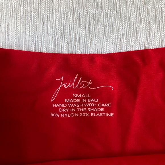 Juillet Swimwear Sari Bikini Top Isla Bottoms Red - Picture 6 of 8